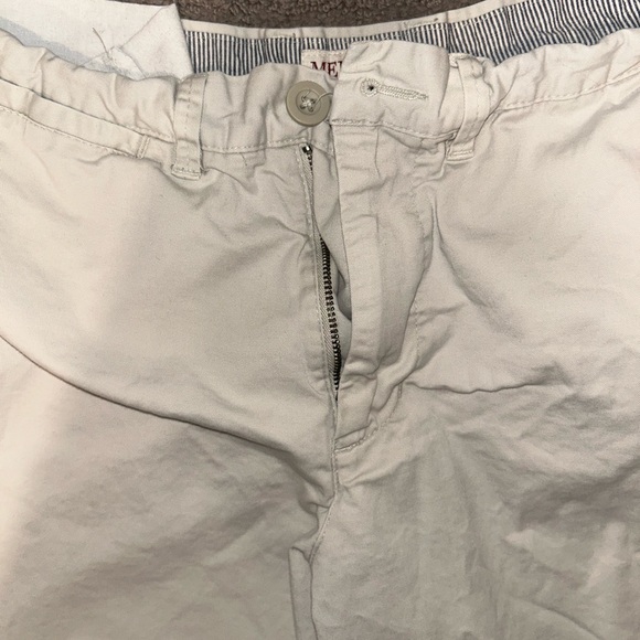 Merona Men's Flat Front Shorts Bundle- Navy and Cream size 28 - Picture 10 of 15